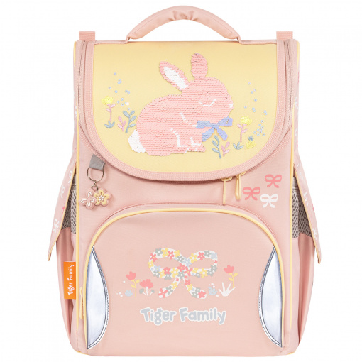 Ghiozdan neechipat Nature Quest Pro, motiv Bows and Bunny