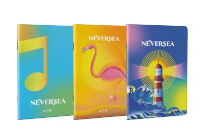 Caiet A4, 80 file, patratele, motiv Dreams of Neversea