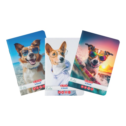 Caiet A5 48 file dictando, motiv Cool Dog