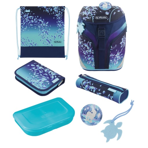 Ghiozdan echipat Softlight Plus, GREENline, motiv Blue Ice