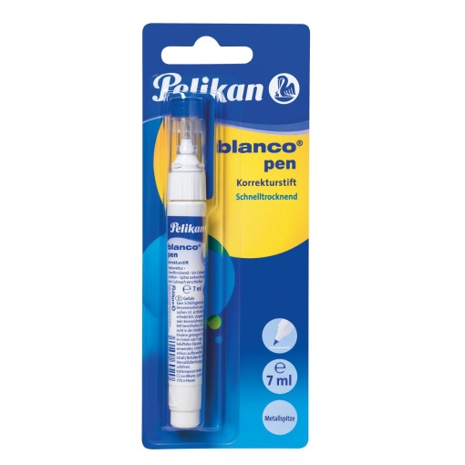 Pix corector blanco pe baza de solvent, varf metalic, 7 ml, blister