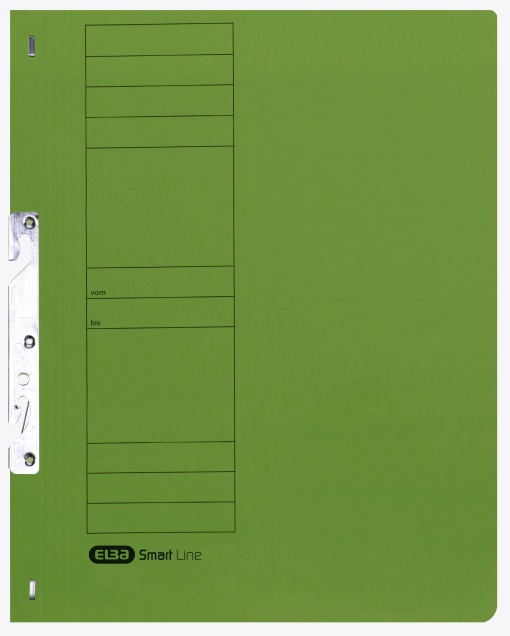 Dosar de incopciat Elba Smart A4 1/1, carton 250g/mp, capacitate 200 file, culoare verde