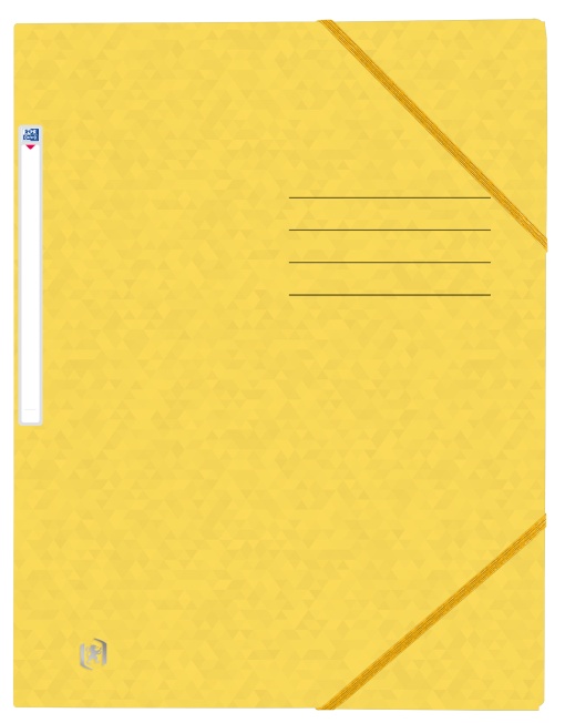 Dosar mapa Oxford TopFile A4, carton 390g/mp, capacitate 200 file, culoare galben