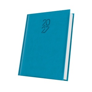 Agenda datata Tucson 2027, format A5, 352 pagini, culoare albastru deschis
