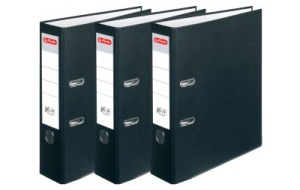 Biblioraft A4 7.5 cm, negru