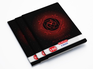 Caiet A4 100 file patratele, motiv Chakra - Img 2