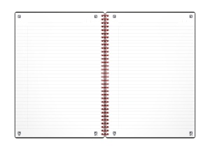 Caiet Oxford Black n' Red A4 70 file, coperta PP, spira dubla, scribzee, inchidere elastic, dictando - Img 4
