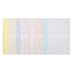 Caiet Oxford Floral B5 60 file, hartie Optik 90g, dictando, diverse culori