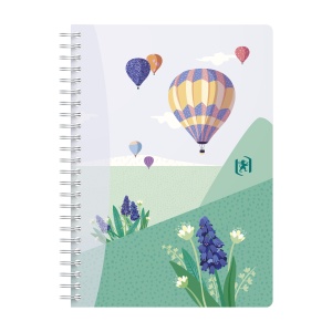 Caiet Oxford Horizons, A5 60 file, hartie Optik 90g/mp, spira dubla, scribzee, patratele, diverse motive - Img 7