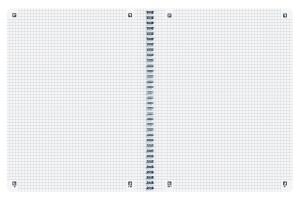 Caiet Oxford Origins, A4+ 70 file, hartie Optik 90g/mp, spira dubla, scribzee, patratele, culoare albastru inchis - Img 4