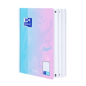 Caiet Oxford Touch Pastel Duo B5 80 file, hartie Optik 90g/mp, scribzee, punctat, mix culori - Img 5