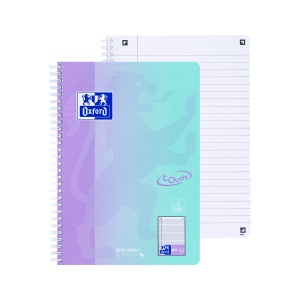 Caiet Oxford Touch Pastel Duo B5 80 file, hartie Optik 90g/mp, scribzee, dictando, mix culori - Img 3