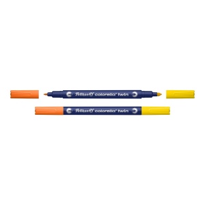 Carioca Colorella Twin C304, bicolore (20 culori), include highlighter, set 10 - Img 5