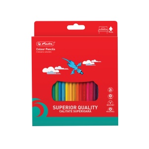 Creioane colorate hexagonale, mina 3 mm, set 24