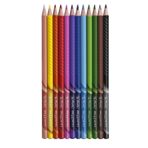 Creioane colorate triunghiulare my.pen, mina 2.5 mm, set 12 - Img 2