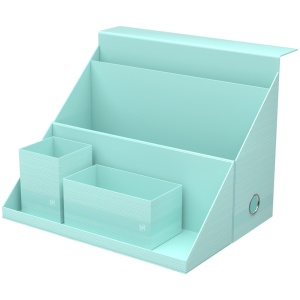 Cutie organizator birou + suport instrumente de scris Oxford Harmonia all-in-one, mix culori - Img 5
