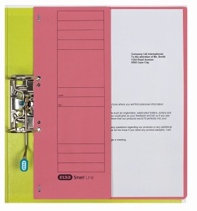 Dosar cu capse Elba Smart Eyelet A4 1/2, capacitate 200 coli, culoare rosu - Img 2