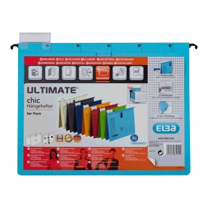 Dosar suspendat cu sina Elba A4, carton 240g/mp, capacitate 200 file, culoare albastru - Img 9