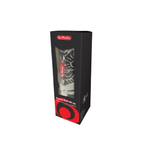 Husa Roll Wrap pentru creioane / pensule, 48 pozitii, bumbac, culoare alb / negru