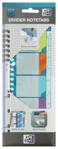 Index plastic adeziv Oxford 25x9cm, translucid, 5x5 culori - Img 2