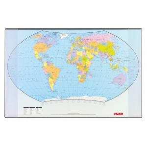 Mapa de birou, harta lumii, 68 x 44 cm