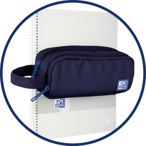 Penar tip etui dreptunghiular Oxford Kangoo B-Smart, albastru inchis - Img 3