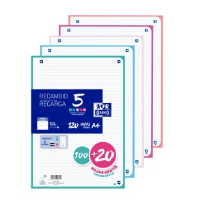 Rezerva hartie Oxford A4 120 file 4 perforatii dictando