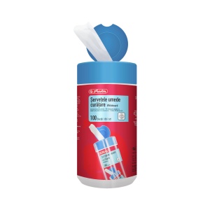 Servetele umede curatare whiteboard 16 x 13 cm, set 100