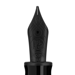 Stilou Editie Speciala Black Matt Souverän® M809, penita M aur 18k - Img 3