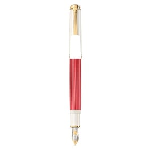 Stilou Editie Speciala Red White Souverän® M600, penita F din aur 14k, accesorii aur 24k - Img 4
