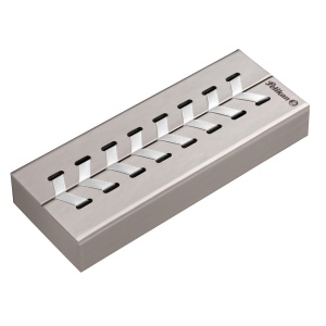 Stilou Souverän® Silver White M405, penita F aur 14k, accesorii placate paladiu - Img 6