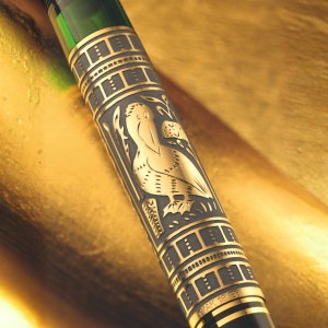 Stilou Toledo® M900, penita EF aur 18k, manson argint masiv, gravat manual - Img 4