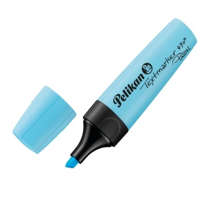 Textmarker evidentiator 490, culoare albastru pastel, vrac - Img 1