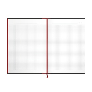 Agenda nedatata Oxford Black n' Red A4 96 file, coperta rigida, patratele - Img 3
