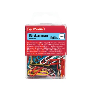 Agrafe birou color 26 mm set 100