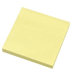 Bloc notite adezive, 75 x 75 mm, 100 file, galben - Img 2