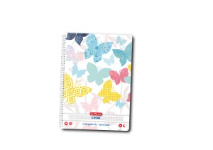 Caiet A4 cu spira, 100 file, patratele, motiv Enjoy Life - Img 2
