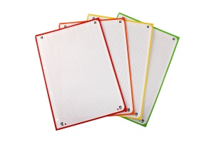 Caiet organizator Oxford Europeanbook 4, A4+ 120 file, Write & Erase, scribzee, patratele, bordo - Img 8