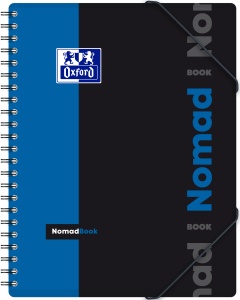 Caiet organizator Oxford Students Nomadbook, A4+ 80 file, spira dubla, scribzee, patratele, diverse culori - Img 2
