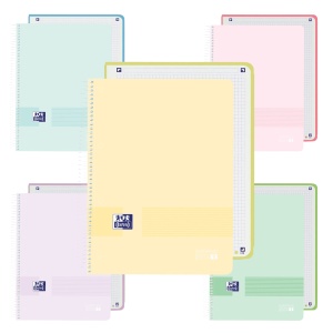 Caiet Oxford Europeanbook 1 Live & Go A4+ 80 file, Write & Erase, scribzee, patratele, mix culori pastel - Img 2