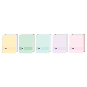 Caiet Oxford Europeanbook 1 Live & Go A4+ 80 file, Write & Erase, scribzee, patratele, mix culori pastel