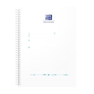 Caiet Oxford Floral B5 60 file, hartie Optik 90g, patratele, diverse culori - Img 6