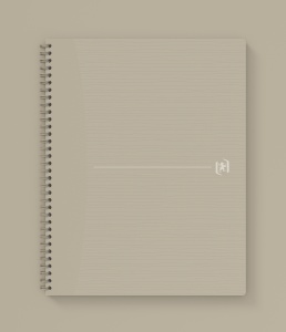 Caiet Oxford Origins, A4+ 70 file, hartie Optik 90g/mp, spira dubla, scribzee, patratele, culoare bej - Img 5