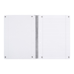 Caiet Oxford Touch Duo, A4+ 80 file, hartie Optik 90g/mp, spira dubla, scribzee, dictando+patratele, culoare albastru/aqua - Img 10