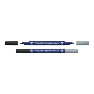 Carioca Colorella Twin C304, bicolore (20 culori), include highlighter, set 10 - Img 12