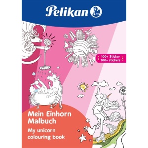Carte de colorat "My unicorn", A4 48 file, include 100 abtibilduri - Img 1