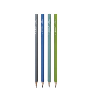 Creion grafit 2B triunghiular Soft Touch, mina 2.4 mm, set 12 - Img 2