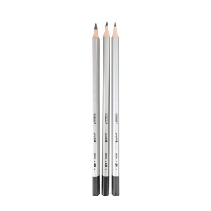 Creion grafit 2H - 8B hexagonal, mina 2 mm, set 12 - Img 2