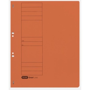 Dosar cu capse Elba Smart Eyelet A4 1/1, capacitate 200 coli, culoare portocaliu