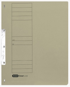 Dosar de incopciat Elba Smart A4 1/1, carton 250g/mp, capacitate 200 file, culoare gri - Img 1